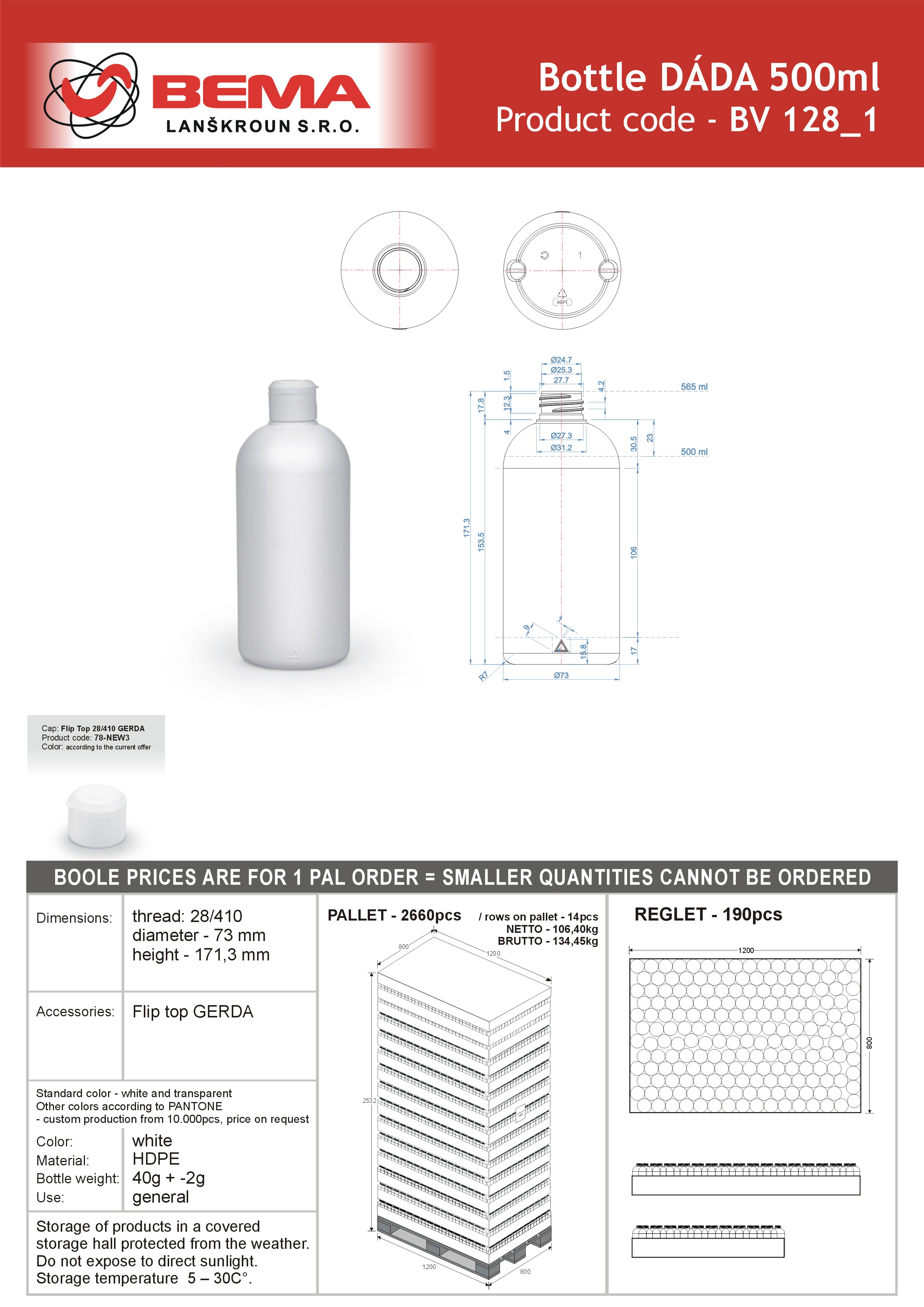 DADA 500ml Gerda 7-1-2021